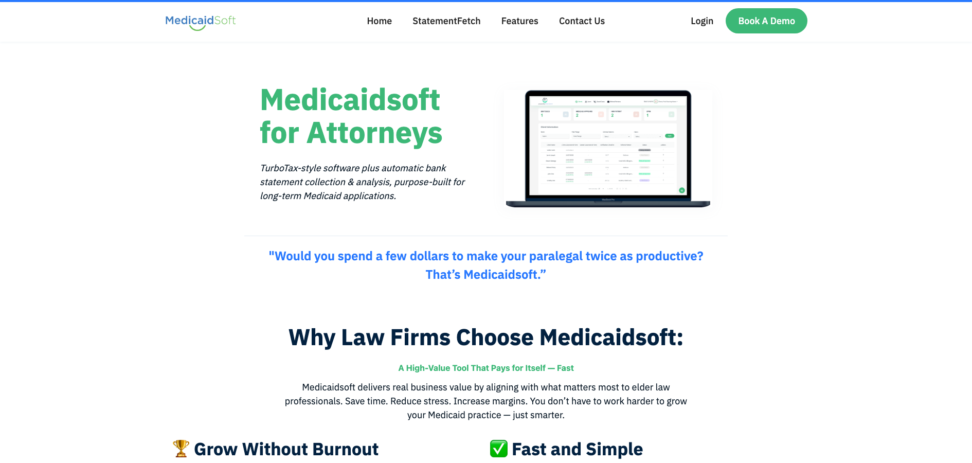 Medicaidsoft website detail
